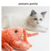 Pet gravity jumping shrimp plush toy USB charging simulation lobster electric amuse cat and dog pet cat toy