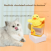 Electric gravity duck cat toy plush sound duck toy self-entertainment cat stick pet toy