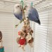 Cockatiel supplies Peony tiger skin chewing toys colorful cage decoration bird mouth grinding boredom puzzle chewing string