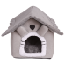 Cat and dog house bed for winter warmth for small dogs and cats in all seasons, washable dog house and cat bed, pet supplies