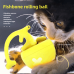 Gravitational intelligent fishbone rolling ball bite-resistant self-entertaining electric cat ball feather cat toy ball