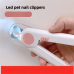 New pet grooming cleaning products LED light anti-blood cat nail grinder pet nail clippers nail scissors