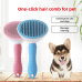 Pet cat comb clean floating hair dog needle comb self-cleaning comb massage hair removal comb one-button hair remover cat and dog comb