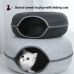 Customized felt cat bed donut four seasons pet bed drilled tunnel toy bed cat bed semi-enclosed cat bed